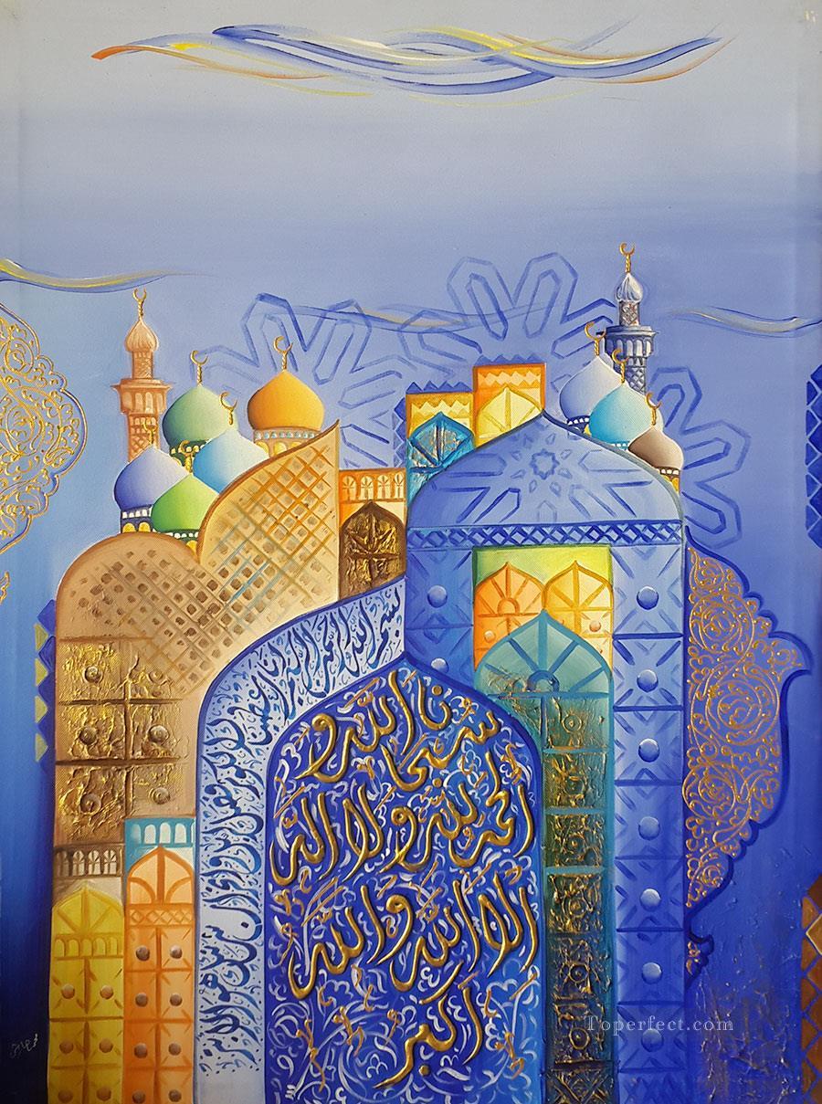 モスクの漫画 5 イスラム油絵